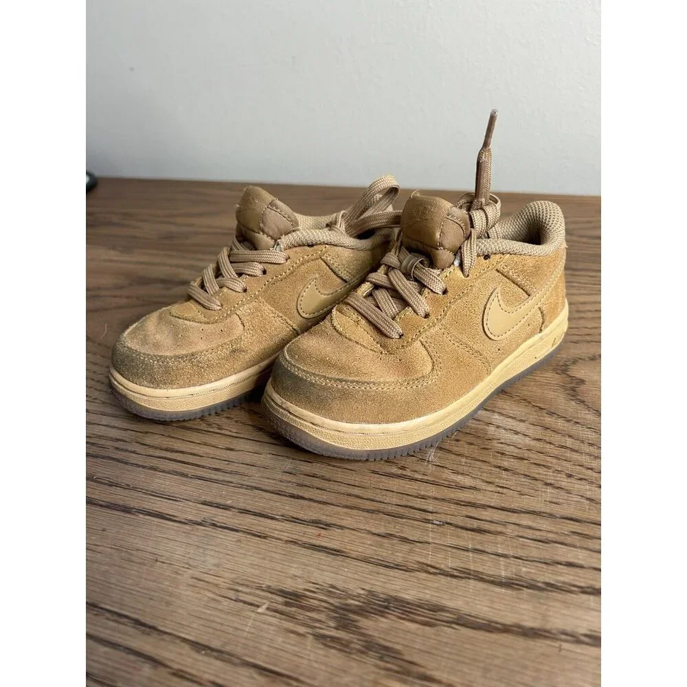 Nike‎ Air Force 1 LV8 3 Sneaker Toddler 9C Golden Wheat BQ5487-700